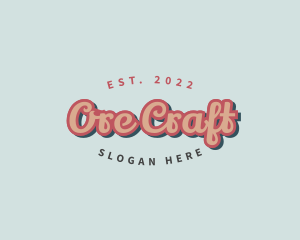 Retro Pop Cursive logo design