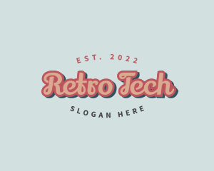 Retro Pop Cursive logo design