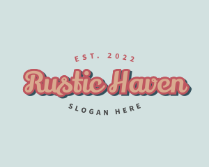 Retro Pop Cursive logo design