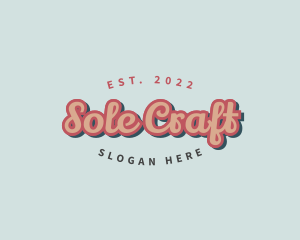 Retro Pop Cursive logo design