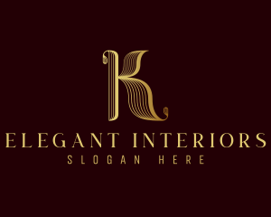 Classic Elegant Luxury Letter K logo design