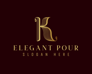 Classic Elegant Luxury Letter K logo design