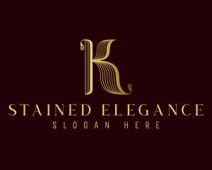 Classic Elegant Luxury Letter K logo design