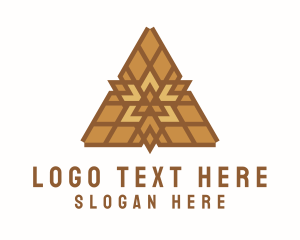 Luxury - Triangular Handicraft Pattern logo design