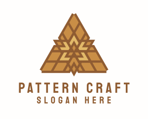 Triangular Handicraft Pattern logo design