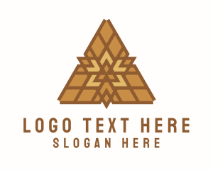 Fabric - Triangular Handicraft Pattern logo design