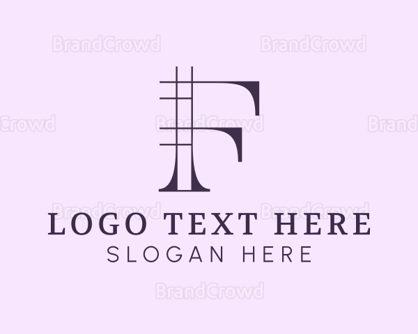 Geometric Business Letter F Logo