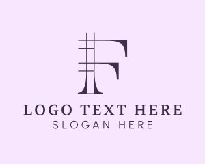 Geometric Business Letter F Logo