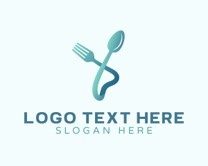 Dinner - Restaurant Food Cutlery logo design