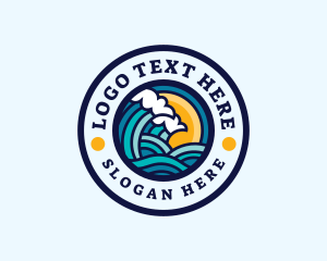 Miami - Beach Wave Resort logo design