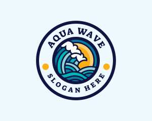 Beach Wave Resort logo design