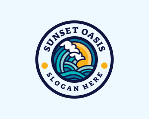 Beach Wave Resort logo design