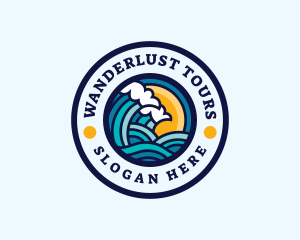 Beach Wave Resort logo design