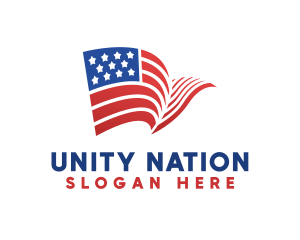 USA Flag Nation logo design