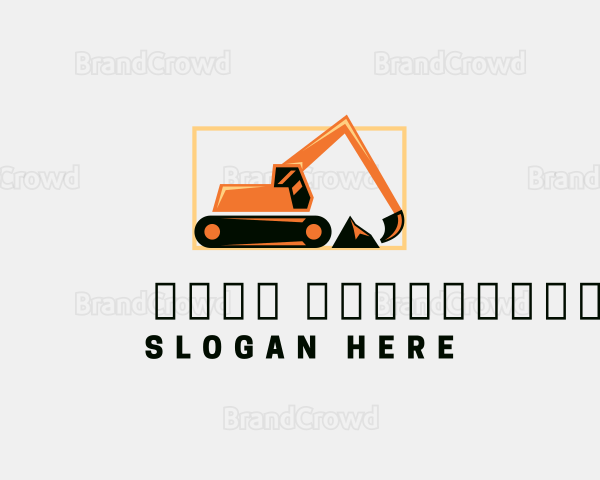 Excavator Contractor Machinery Logo