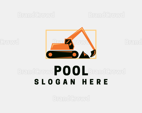 Excavator Contractor Machinery Logo