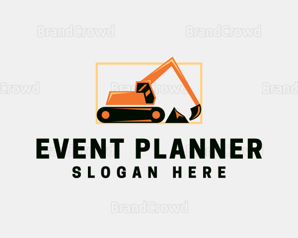 Excavator Contractor Machinery Logo