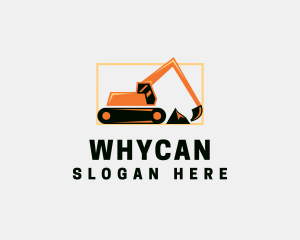 Excavator Contractor Machinery Logo