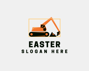 Excavation - Excavator Contractor Machinery logo design