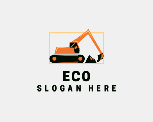Quarry - Excavator Contractor Machinery logo design