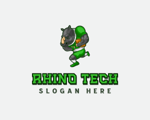 Rhino Rugby Varsity logo design