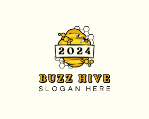 Organic Honey Beehive logo design