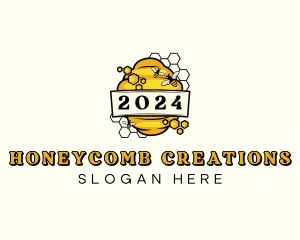 Organic Honey Beehive logo design