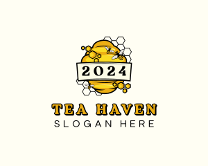 Organic Honey Beehive logo design