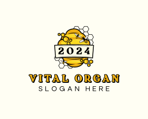 Organic Honey Beehive logo design