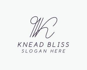 Elegant Boutique Letter K logo design