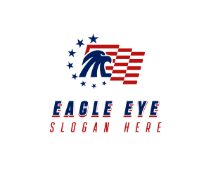 American Eagle Flag logo design