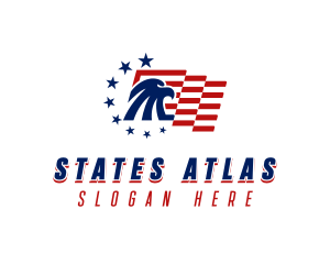 American Eagle Flag logo design