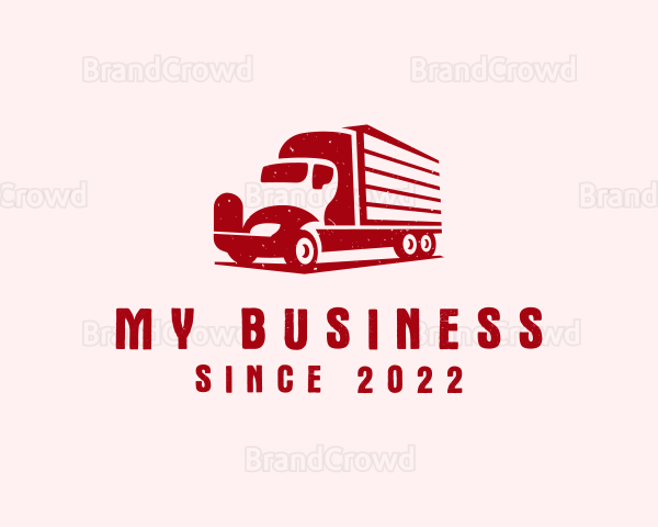 Forwarding Trucking Vehicle Logo