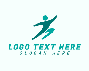 Movement - Fitness Running Man logo design