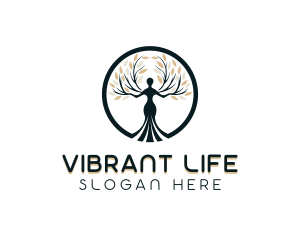 Yoga Meditation Wellness logo design