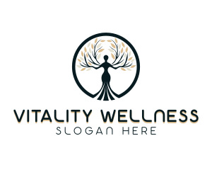 Yoga Meditation Wellness logo design