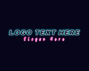 Late Night - Neon Glow Company logo design