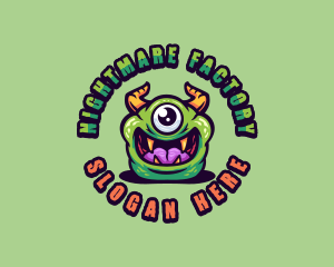 Scary Monster Creature logo design