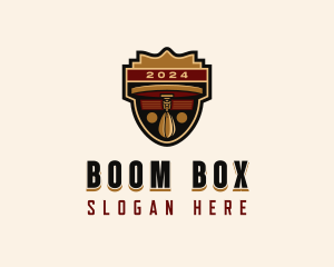 Boxing Speedball Shield logo design