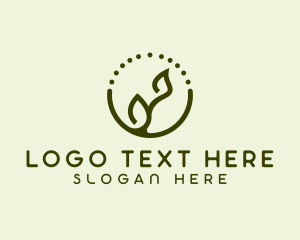 Minimalist Plant Spa logo design