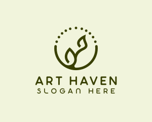 Minimalist Plant Spa logo design