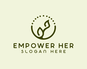 Minimalist Plant Spa logo design