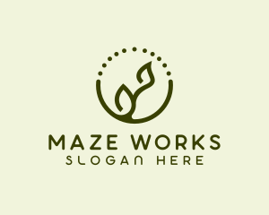 Minimalist Plant Spa logo design