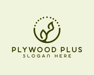 Minimalist Plant Spa logo design