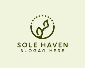 Minimalist Plant Spa logo design