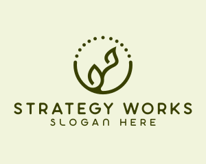 Minimalist Plant Spa logo design