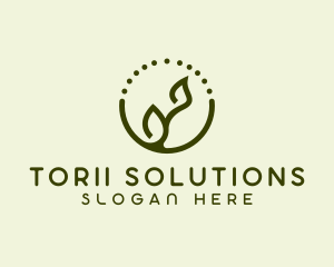 Minimalist Plant Spa logo design