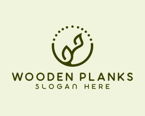 Minimalist Plant Spa logo design