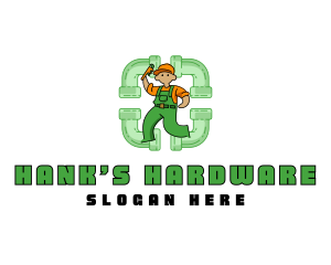 Hardware Pipe Plumber logo design