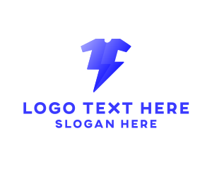 Print - Lightning Shirt Brand logo design